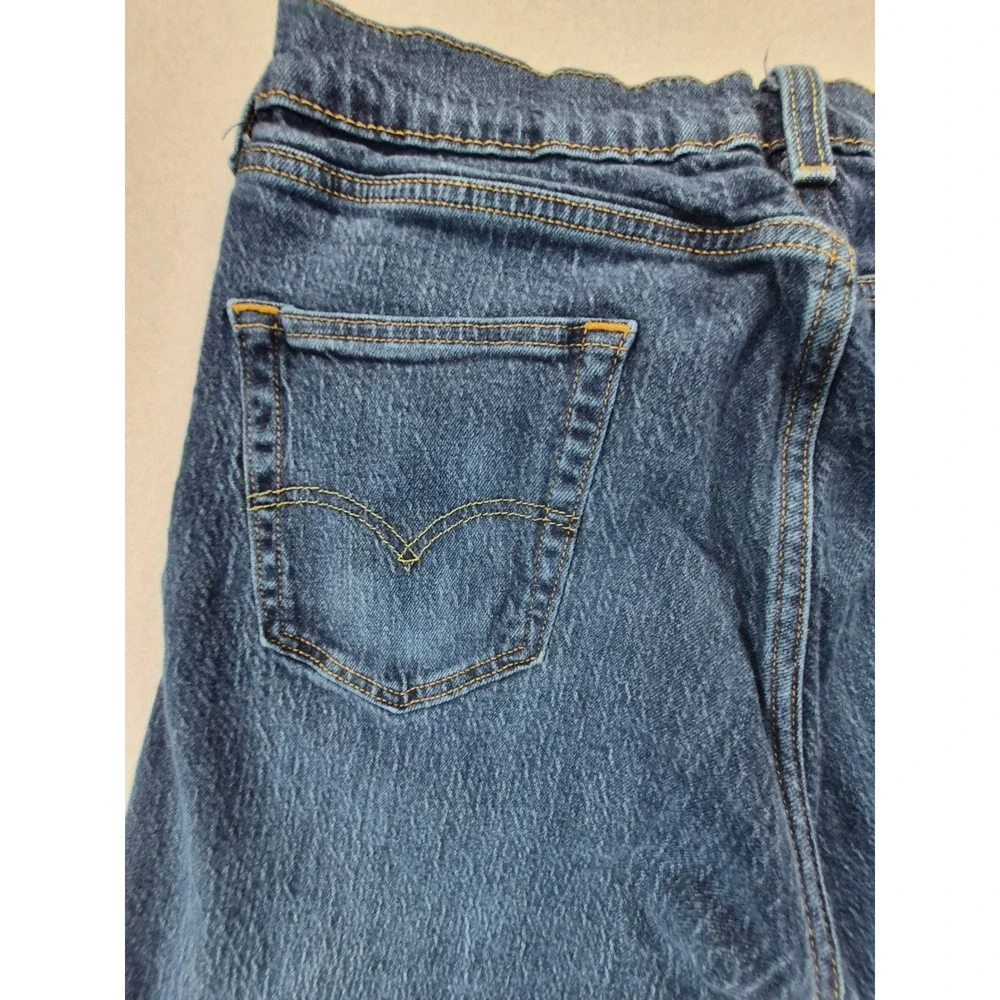 Levi's 505 Regular Fit Jeans Men's 34x32 Blue Straight Leg Medium Wash